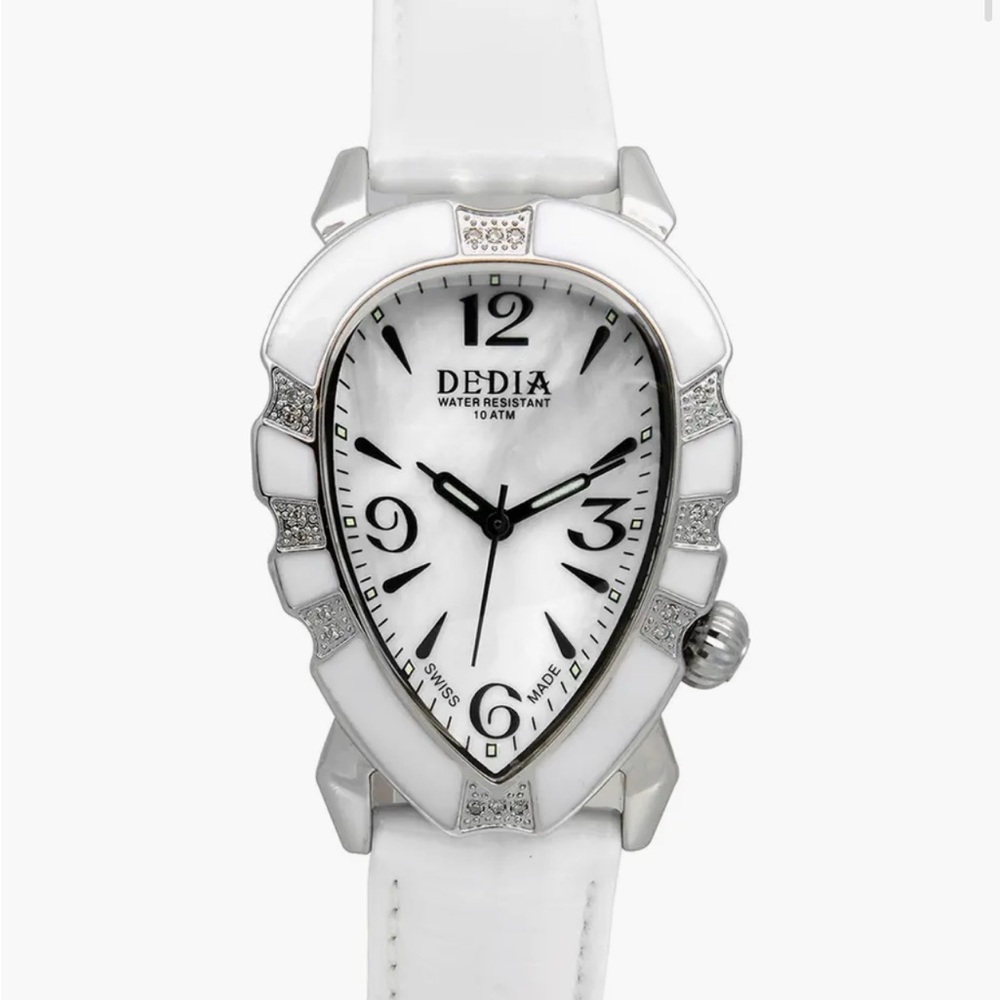 Dedia Lily Tea Leather Strap Watch